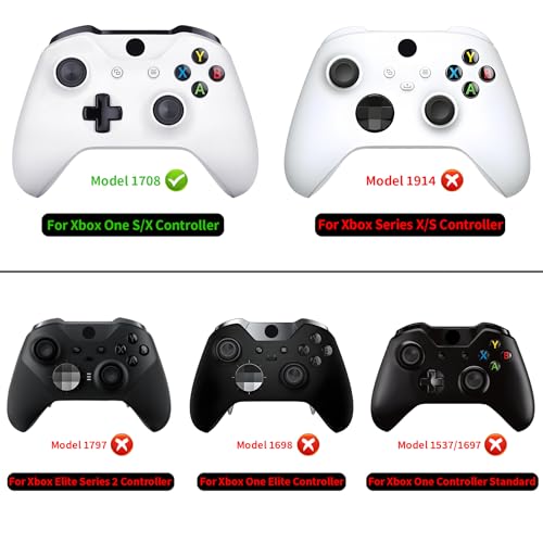 eXtremeRate The Great Wave Patterned Faceplate Front Housing Shell with Soft Touch Grip for Xbox One X S Controller Model 1708 - Controller NOT Included - Image 2