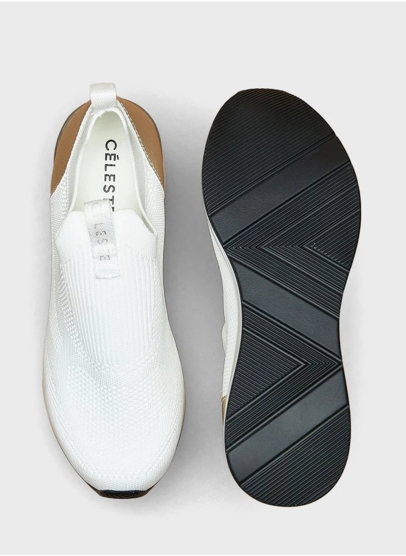 Celeste Wide Toe  Low Top Sneakers