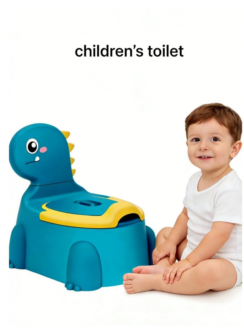 JoyousSto Potty Training Toilet, Toddler Potty Training Seat Baby Potty Chair, Dinosaur Toilet Potty Seat for Boys Girls Kids Toddlers, Portable Travel Potty with lid,Urinal, Splash Guard, Non-Slip Pad - Image 1