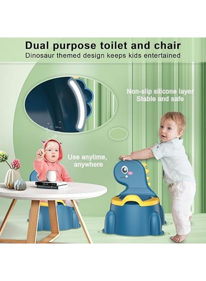 JoyousSto Potty Training Toilet, Toddler Potty Training Seat Baby Potty Chair, Dinosaur Toilet Potty Seat for Boys Girls Kids Toddlers, Portable Travel Potty with lid,Urinal, Splash Guard, Non-Slip Pad - Image 4