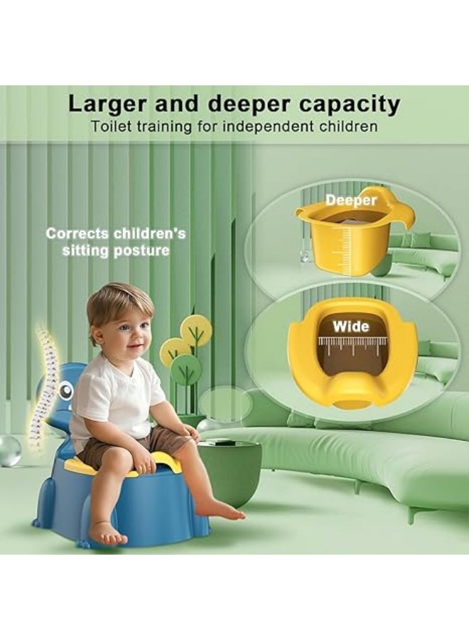 JoyousSto Potty Training Toilet, Toddler Potty Training Seat Baby Potty Chair, Dinosaur Toilet Potty Seat for Boys Girls Kids Toddlers, Portable Travel Potty with lid,Urinal, Splash Guard, Non-Slip Pad - Image 5