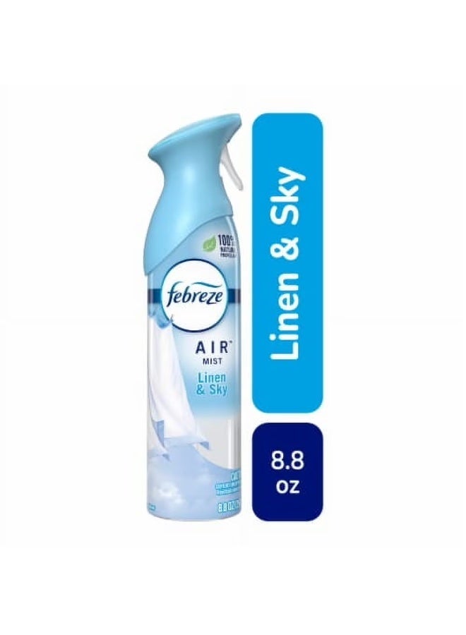 febreze معطر هواء لإزالة الروائح، لينين وسماء، 8.8 أونصة سائلة - Image 1