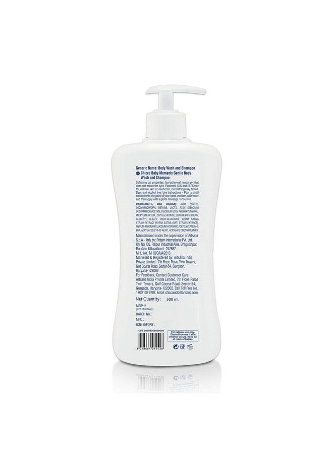 Chicco Chicco Baby Moments Gentle Body Wash and Shampoo (500ml)  - Image 2