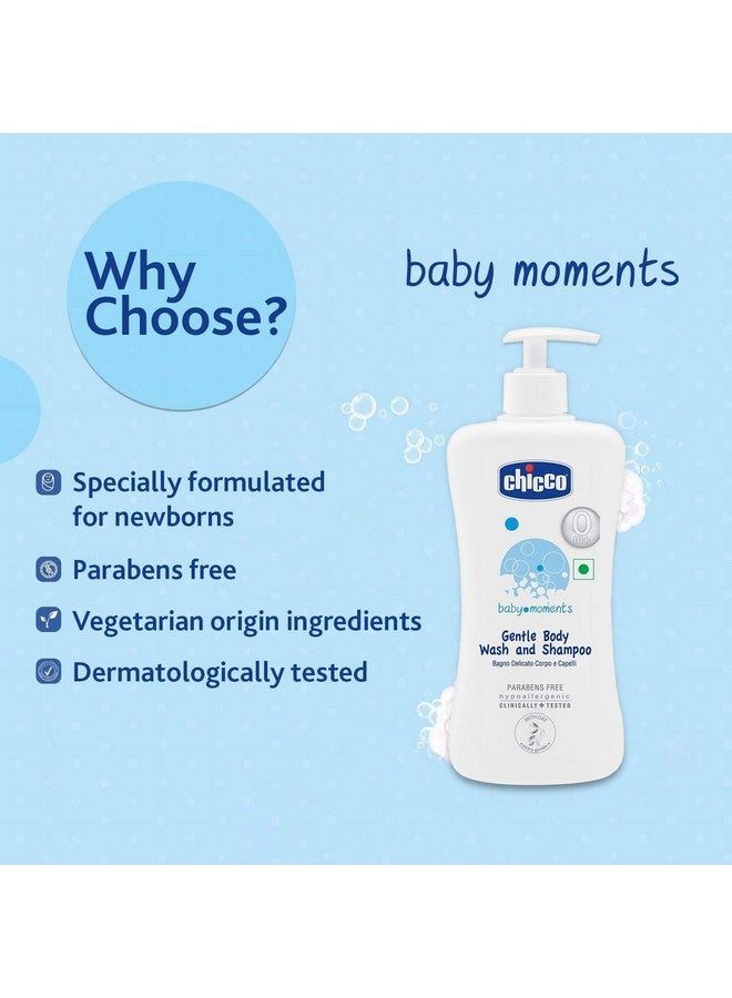 Chicco Chicco Baby Moments Gentle Body Wash and Shampoo (500ml)  - Image 4