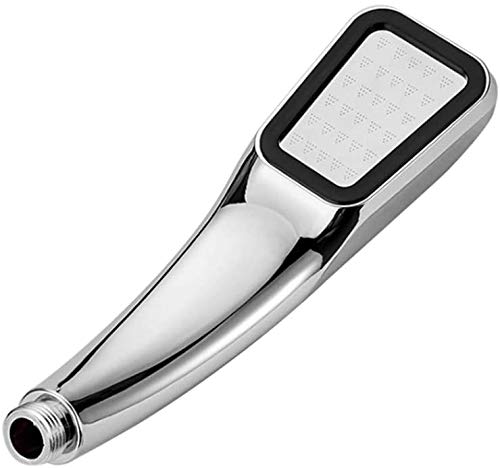 Tagve ABS Polished Chrome Finish 300 Hole High Pressure Handheld Shower Head with Brass ShutOff Valve - Image 3