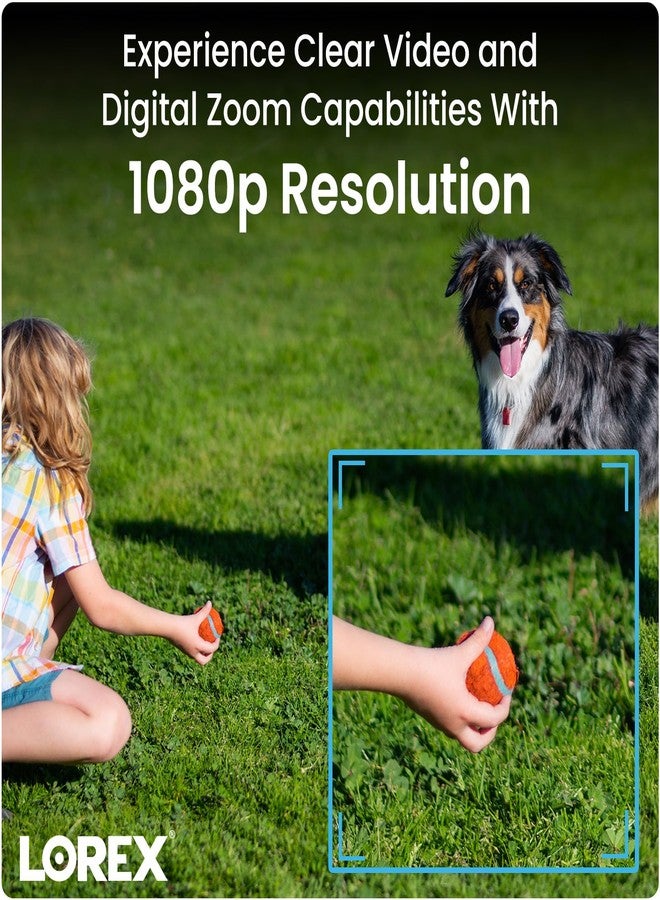 Lorex 1080p HD Bullet Security Camera | Weatherproof Outdoor CCTV Camera with 130ft Night Vision | 90° Field of View | IP66 Rated | Analog HD | ClearNight Imaging | Indoor/Outdoor Use | 2MP - Image 2