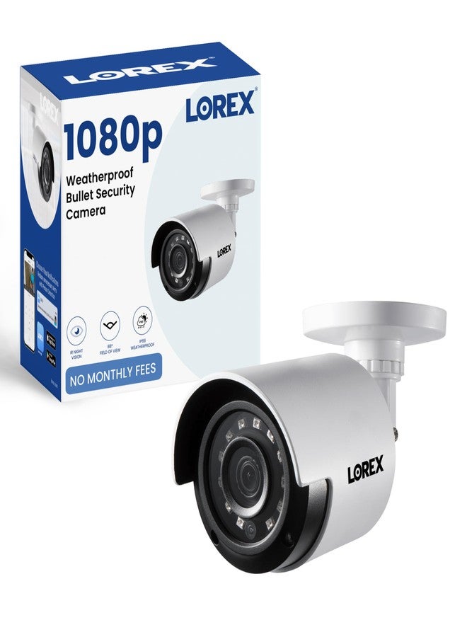 Lorex 1080p HD Bullet Security Camera | Weatherproof Outdoor CCTV Camera with 130ft Night Vision | 90° Field of View | IP66 Rated | Analog HD | ClearNight Imaging | Indoor/Outdoor Use | 2MP - Image 1