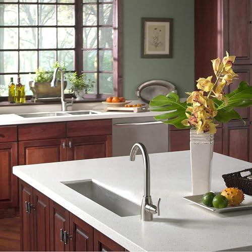 Houzer Contempo Trough Stainless Steel Kitchen Bar Sink: 23 Inch Undermount with Strainer & Grid, Durable & Versatile, Essential for Home and Apartment: CTB-2385 - Image 3