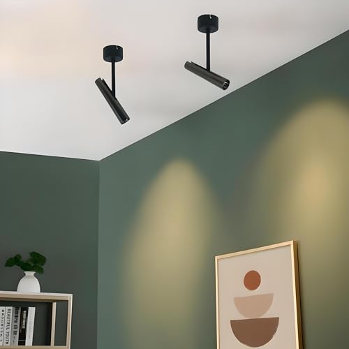 FILLISKA Aluminium 10 Watt Led Surface/Spot Light, Shockproof Alluminium Body & Antiglare Diffuser,Warmwhite (Polished Black-795) - Image 5