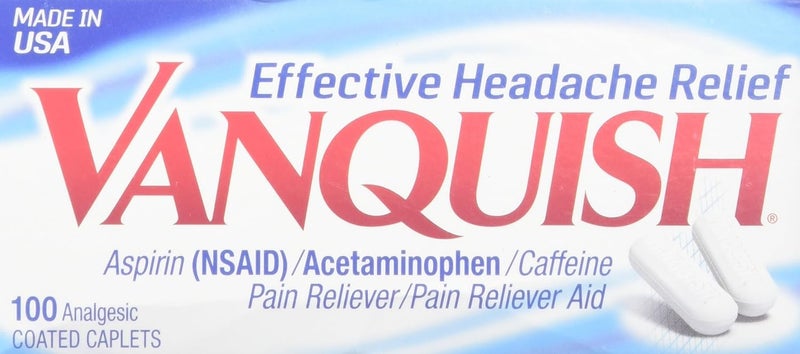 Vanquish Extra Strength Pain Reliever Caplets 4 Count - Image 1