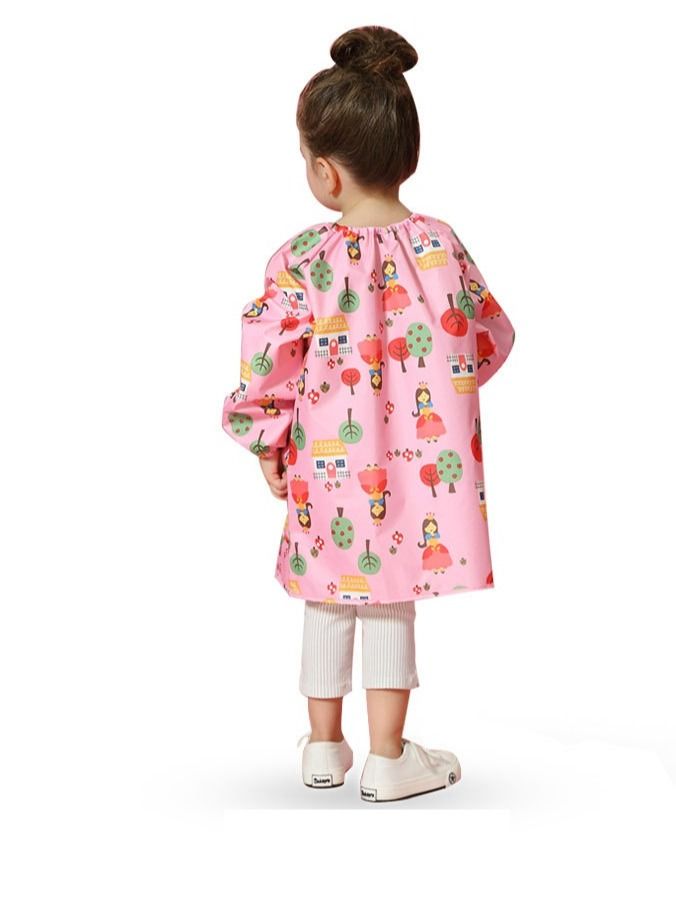 Loquat Children Play With Sand Waterproof Painting Cover Pink - Image 3