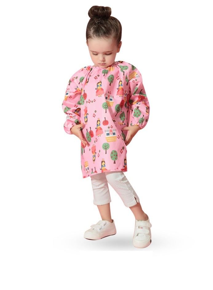 Loquat Children Play With Sand Waterproof Painting Cover Pink - Image 1