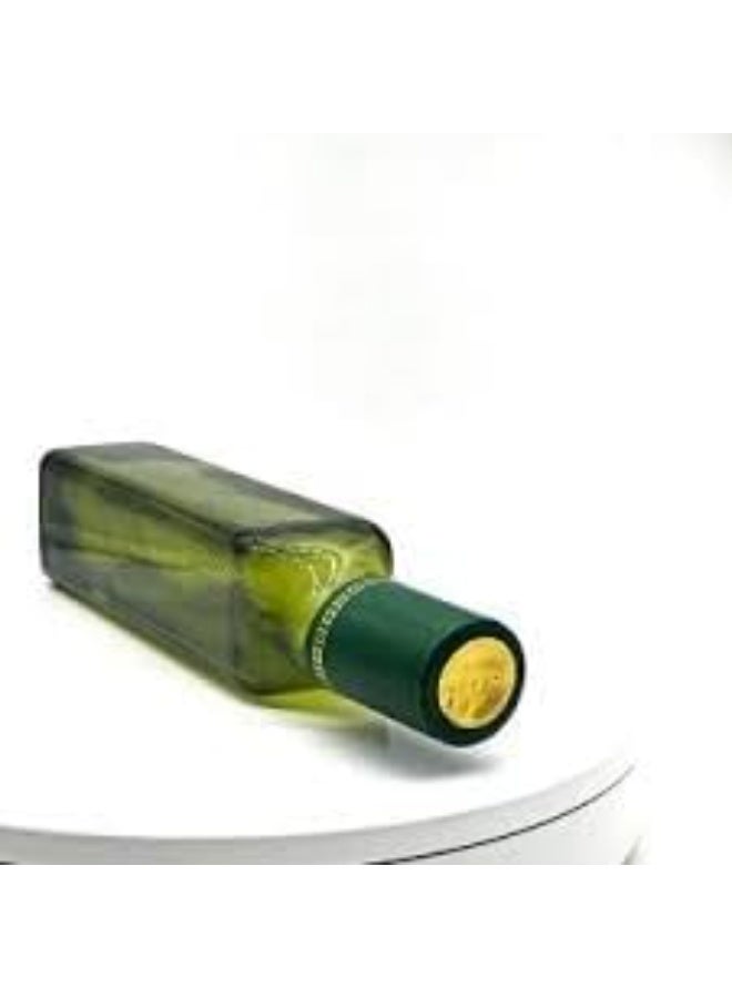 Oil Dispenser, Glass and Vinegar Dispenser Set, for Kitchen Olive oil bottle with cap and pourer and labels, green color bottles 250 ml set of 6 - Image 2