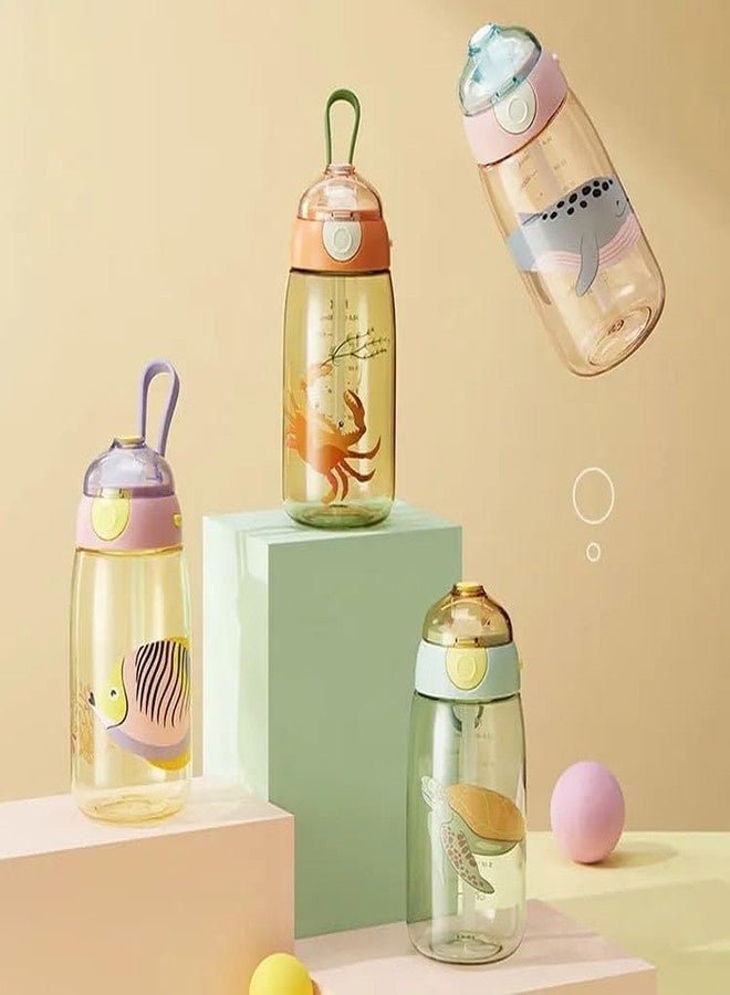 TUPERMAR Baby Water Bottle with Sipper and Carry Handle Leak Proof Design Easy to Clean Cute Design Water Bottle for Boy and Girl Leak Proof Design Easy to Clean Cute Design Water Bottle - Image 5
