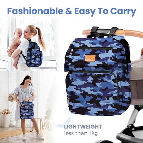 PILLANI Baby Diaper Bag Backpack - Large Bag for Boys & Girls, Waterproof Diaper Backpack - Travel Diaper Bags w/Changing Pad, Baby Registry Search & Shower Gifts - Essentials Must Haves Newborn Stuff - Image 5