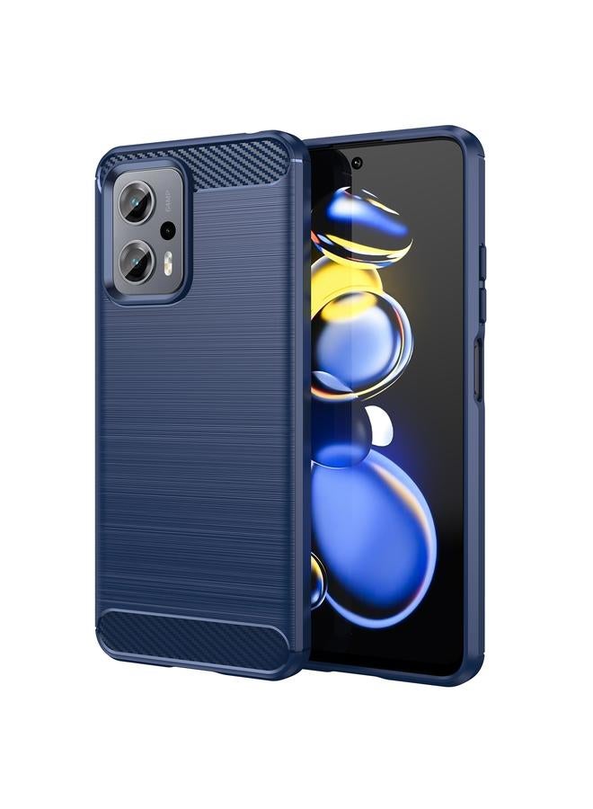 Case For Xiaomi Poco X4 GT Brushed Texture Carbon Fiber TPU Phone Case