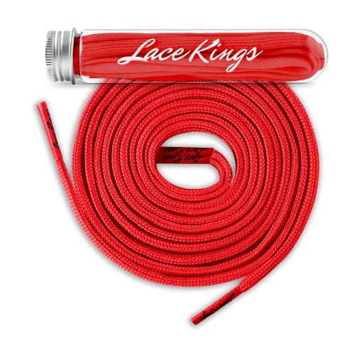 Lace Kings Flat Shoelaces (Red - 45in) - Image 1