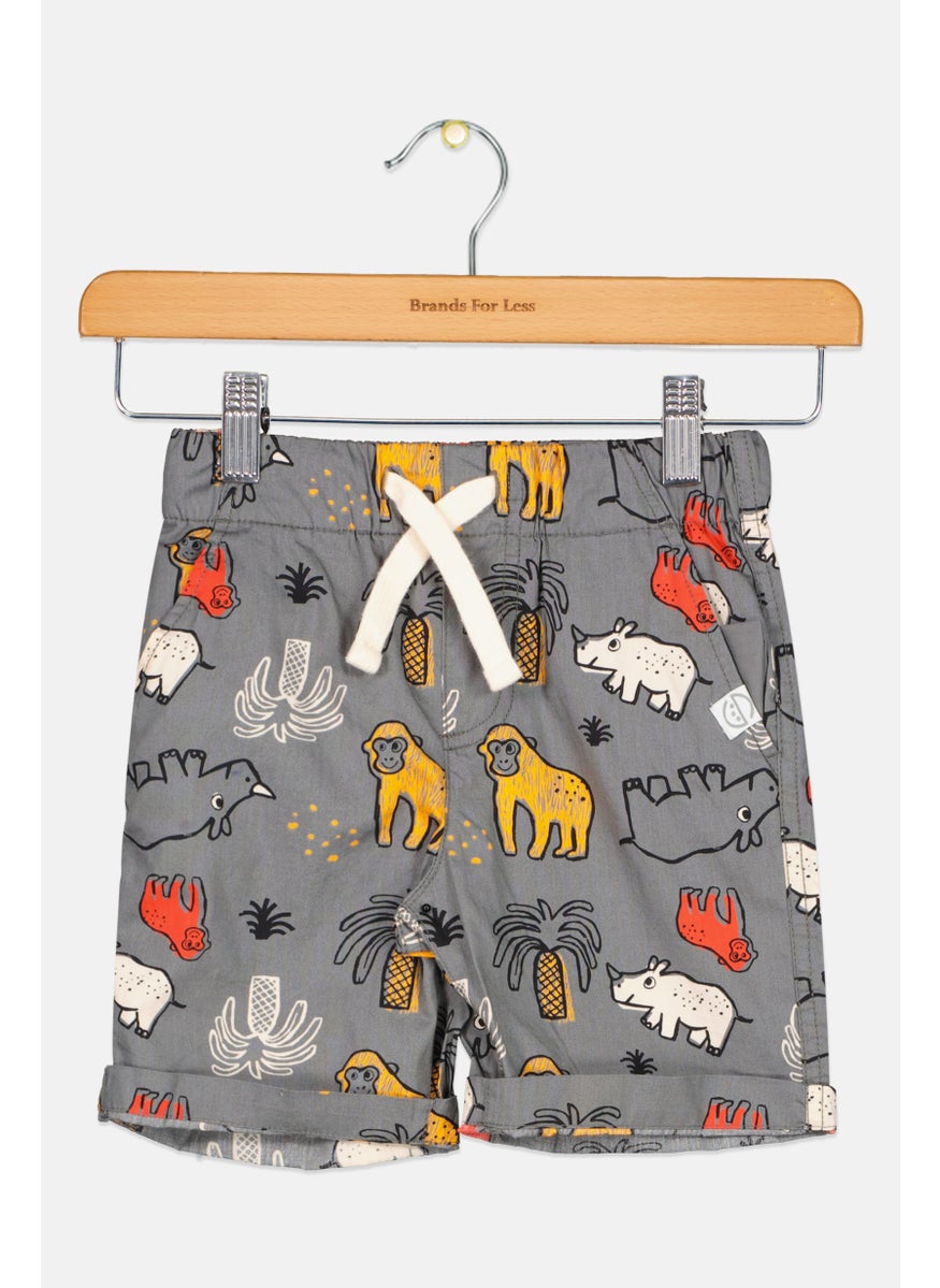 Kids Boy Allover Printed Drawstring  Shorts, Grey Combo - pzsku/Z24EC26D9FBFAAF4F226CZ/45/_/1737641990/13ee1320-9638-4d1b-afd4-06f148eff5e9