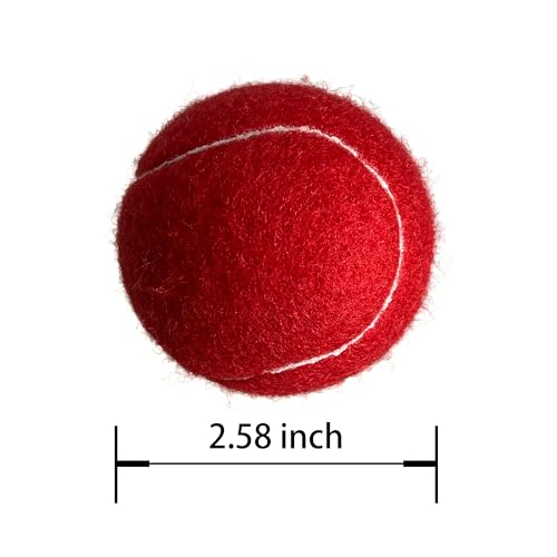 HPWFHPLF Tennis Balls 12 Pack Advanced Training Practice Tennis Balls for Beginners Pet Dogs Playing Balls Includes Mesh Carry Bag Red - Image 3