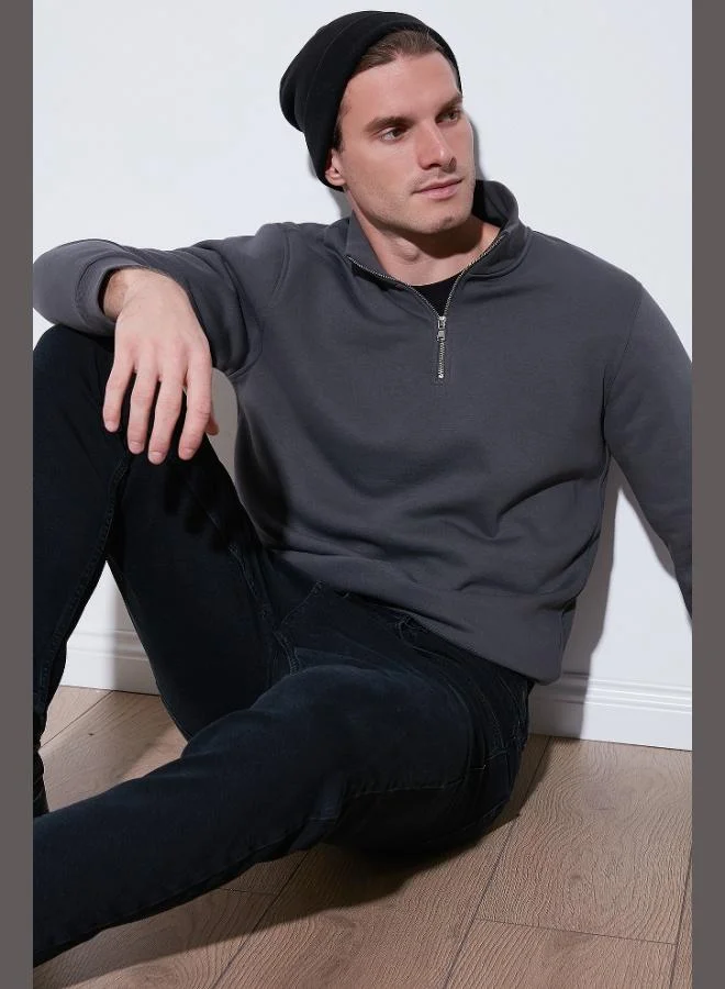 بوراتي بلوزة رجالي قطنية من بوراتي بياقة واقفة قطعتين