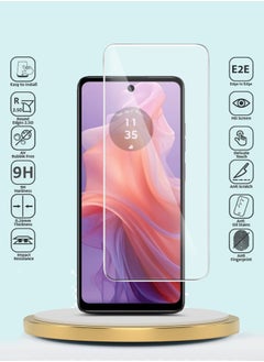 GMAX GMAX Premium Series Curved Edges 9H 2.5D Tempered Glass Screen Protector - Clear For Motorola Moto E14 4G 2024  - Image 2