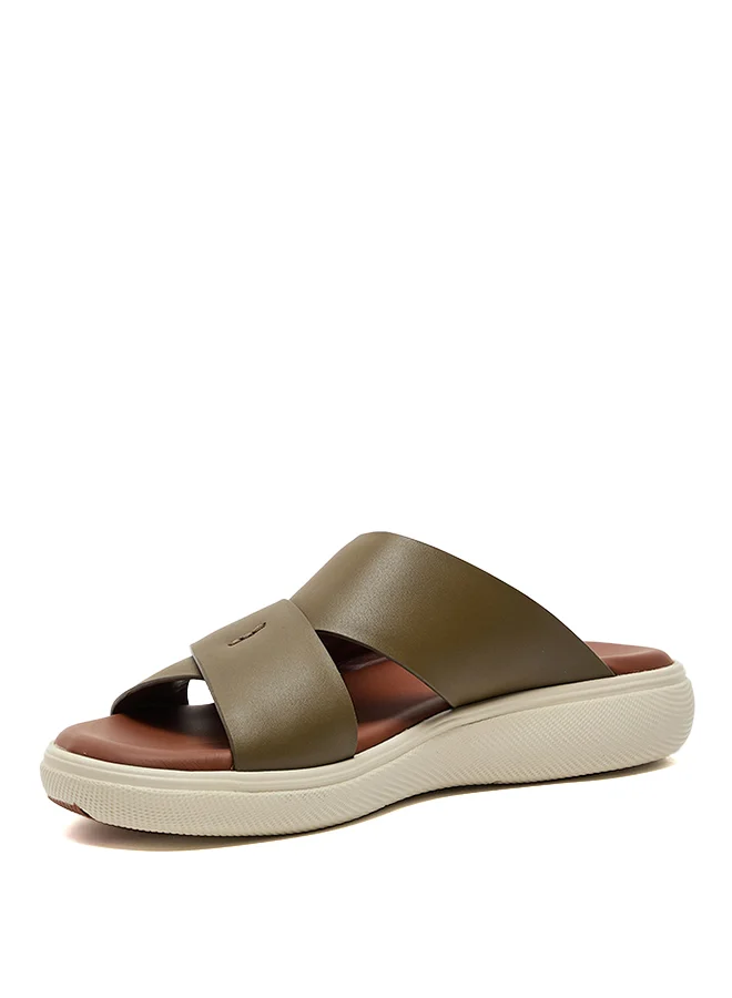 Steve Madden SMD 200-OLIVE Green Men's Comfort Sandals
