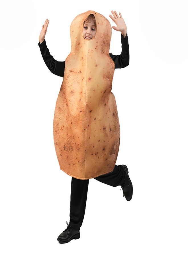 DSplay Potato Costume For Kids Role Play Fun Food Costumes Cosplay Vegetable (3-7 years old) - Image 2