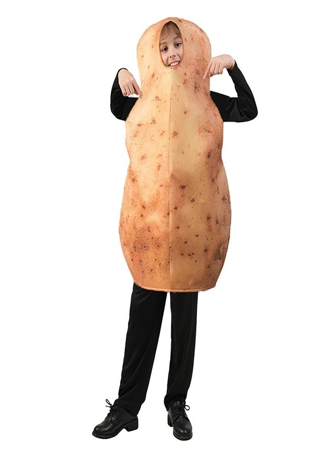 DSplay Potato Costume For Kids Role Play Fun Food Costumes Cosplay Vegetable (3-7 years old) - Image 3