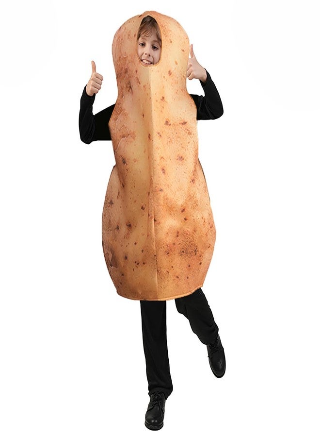 DSplay Potato Costume For Kids Role Play Fun Food Costumes Cosplay Vegetable (3-7 years old) - Image 1