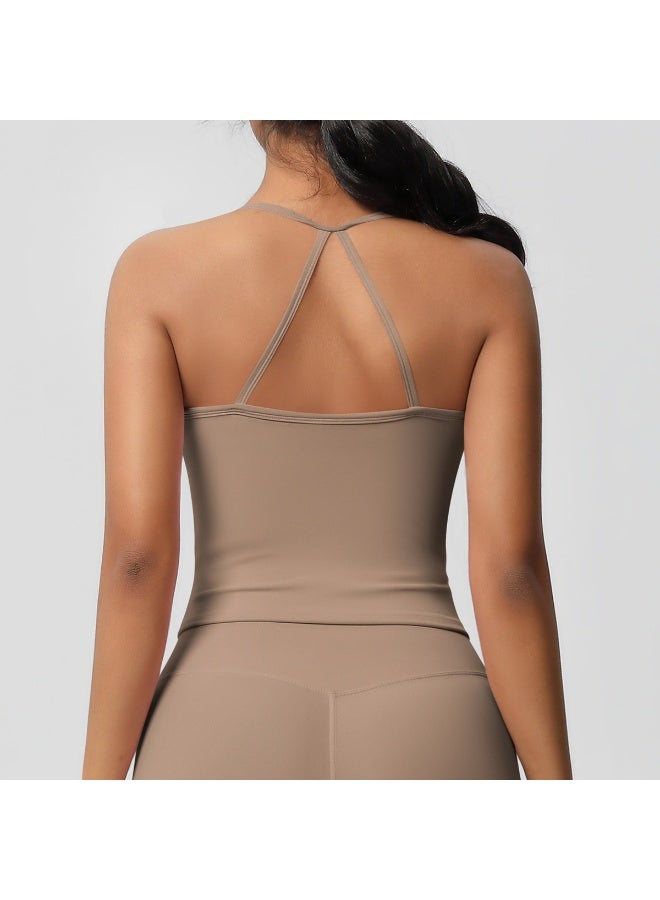 كوينج Beautiful Back Yoga Suit Quick Drying Top Running Sports Vest Slim Fit Fitness Suit Yoga Clothing Sportwear Woman Top - Image 3