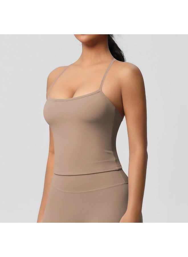 كوينج Beautiful Back Yoga Suit Quick Drying Top Running Sports Vest Slim Fit Fitness Suit Yoga Clothing Sportwear Woman Top - Image 2