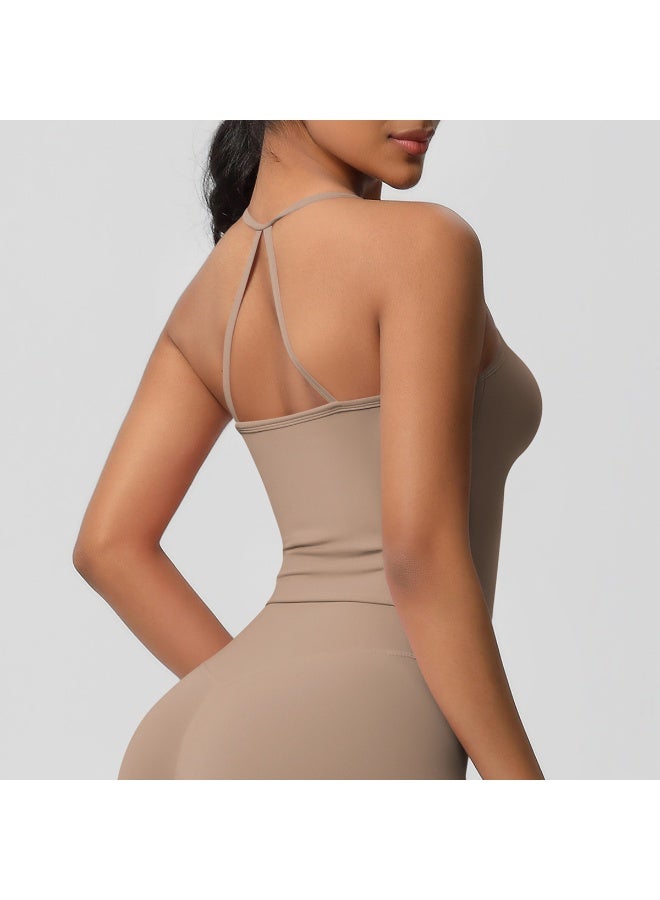 كوينج Beautiful Back Yoga Suit Quick Drying Top Running Sports Vest Slim Fit Fitness Suit Yoga Clothing Sportwear Woman Top - Image 4