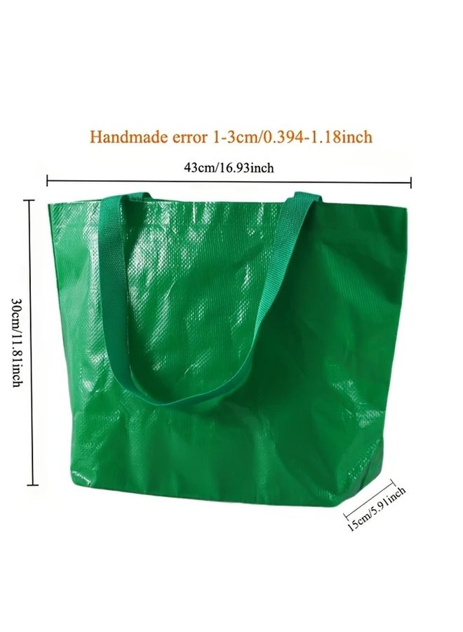 Heavy Duty Polyester Tote Bag Snake Skin Pattern Wide Base 44LB Capacity Rose Red Tangerine - Image 3