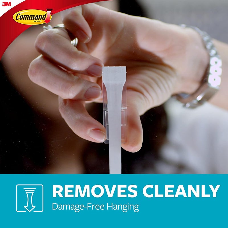 Command Modern versatile shape Bath Designer Medium Hook | Holds 1.3 kg each hook | Water-Resistant Strips| Organize | Decoration | No Tools | Holds Strongly | Damage-Free Hanging | 2 Hooks+4 strips/pack Precision polished solid material - Image 4