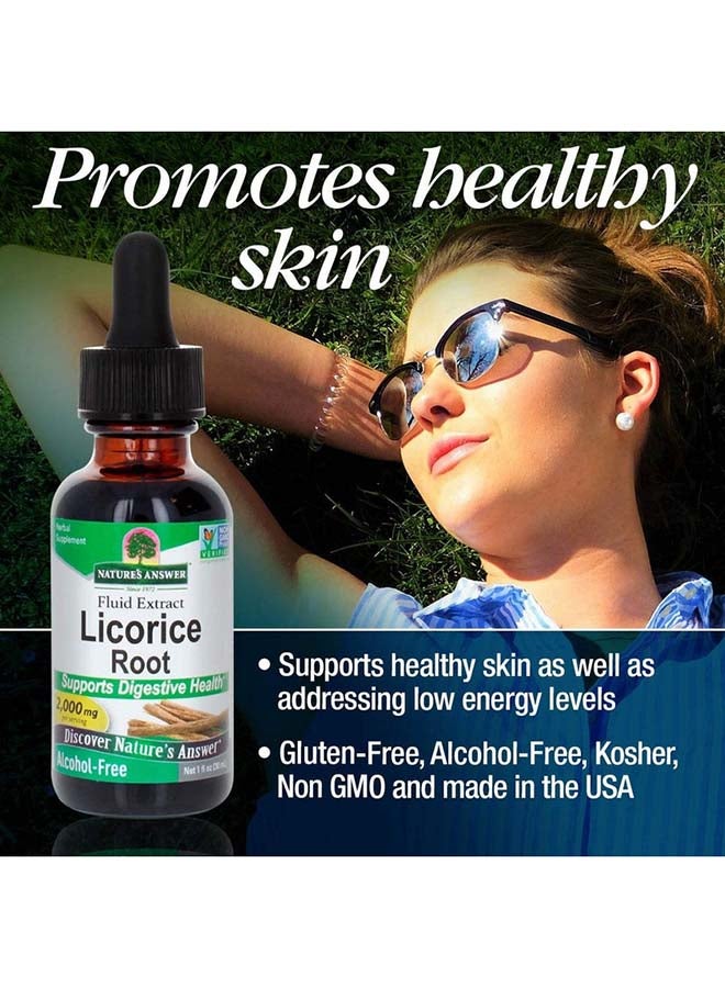 NATURE'S ANSWER Licrorice Root Herbal Digestive Supplement 30ml - Image 2