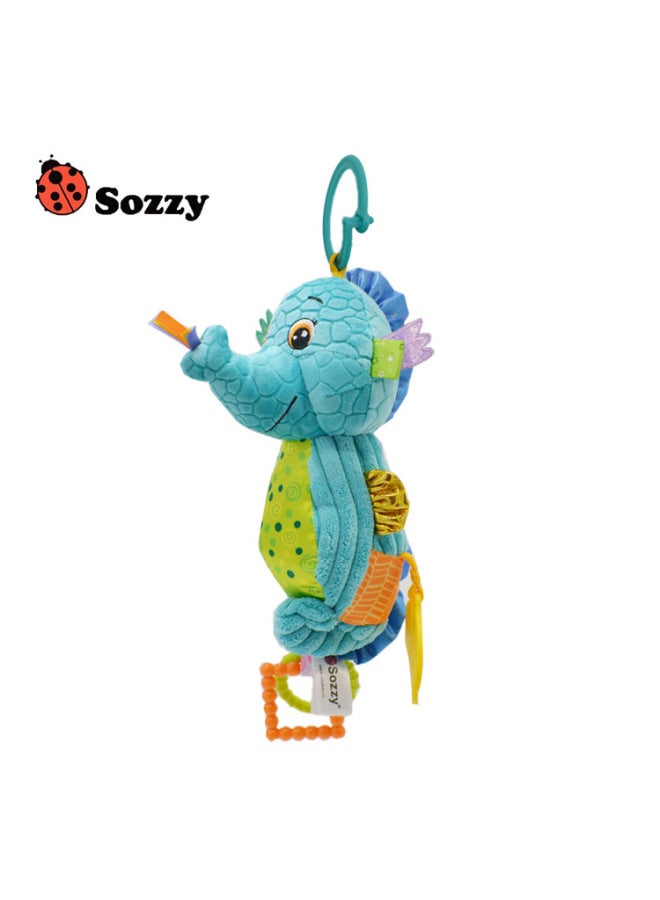 SOZZY Baby Plush Toy Music Box Hippocampus Bell اللون: SOZZY Hippocampus Bell Pink - Image 2