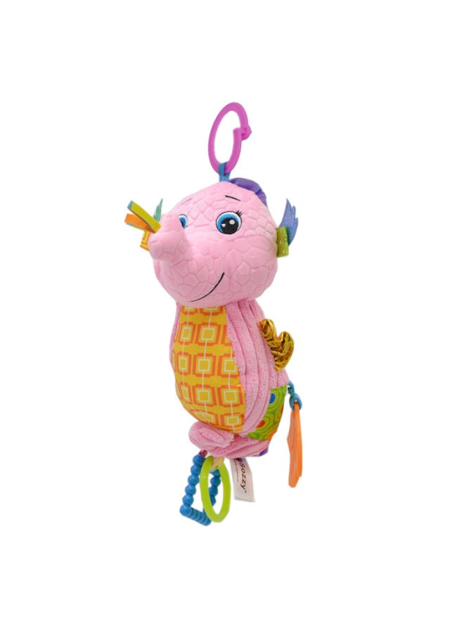 SOZZY Baby Plush Toy Music Box Hippocampus Bell اللون: SOZZY Hippocampus Bell Pink - Image 1