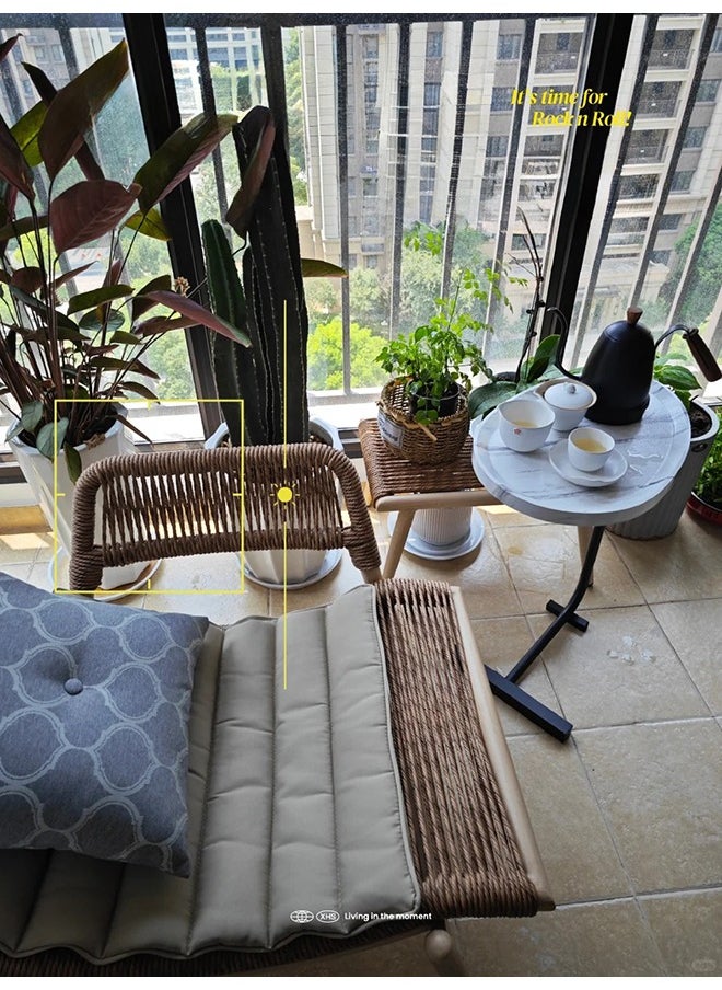 XiuWoo - Sturdy Nordic Style Coffee Table Sofa Side Table End Table For Living Room 45*30*60cm - Image 1
