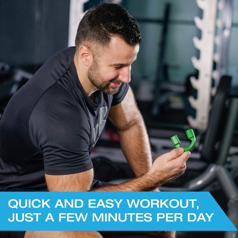 Tilcare Jawline Exerciser by Tilcare - Jaw Exerciser for Men & Women that helps to workout your Jaw, Neck and tone your face with exercise - Face Slimmer that will chisel the Jawline - 3-Pack 40, 50, 70 lb - Image 5