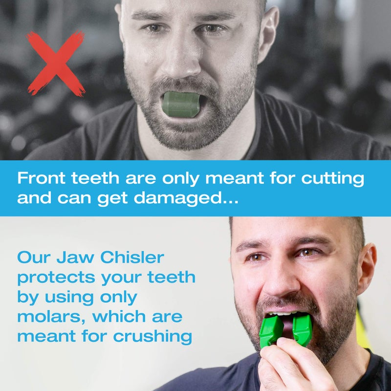 Tilcare Jawline Exerciser by Tilcare - Jaw Exerciser for Men & Women that helps to workout your Jaw, Neck and tone your face with exercise - Face Slimmer that will chisel the Jawline - 3-Pack 40, 50, 70 lb - Image 4