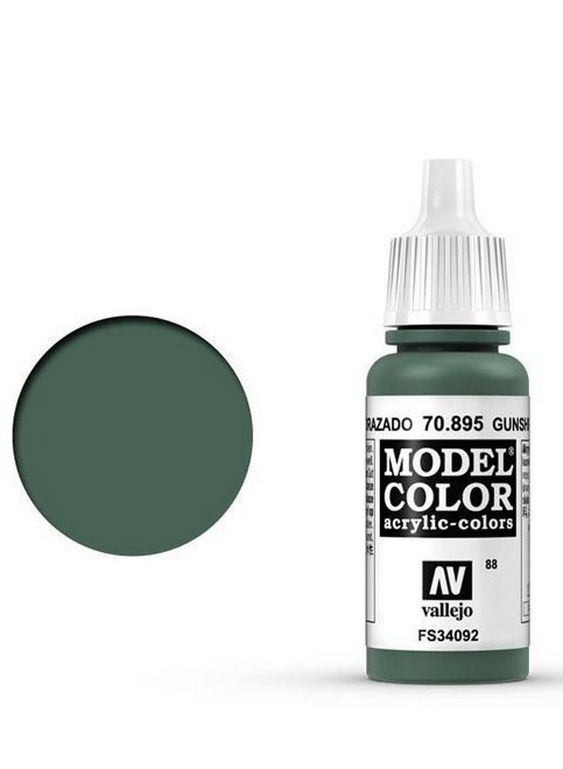 Vallejo Model Color 895 Gunship Green 18ml Bottle Acrylic Paint for Miniature Military Models