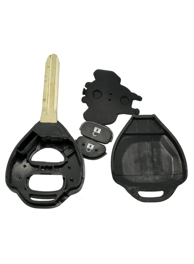 Rubik 2 Buttons Replacement Keyless Entry Remote Key Fob Case Fit for Toyota Hilux Rav4 Corolla Camry Yaris Prado Echo Key Fob Cover Shell - Image 3