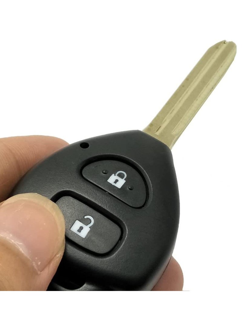 Rubik 2 Buttons Replacement Keyless Entry Remote Key Fob Case Fit for Toyota Hilux Rav4 Corolla Camry Yaris Prado Echo Key Fob Cover Shell - Image 2
