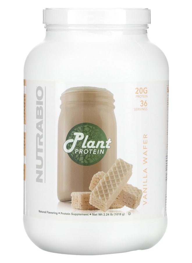 NutraBio Plant Protein Vanilla Wafer 2.24 lb (1018 g) 