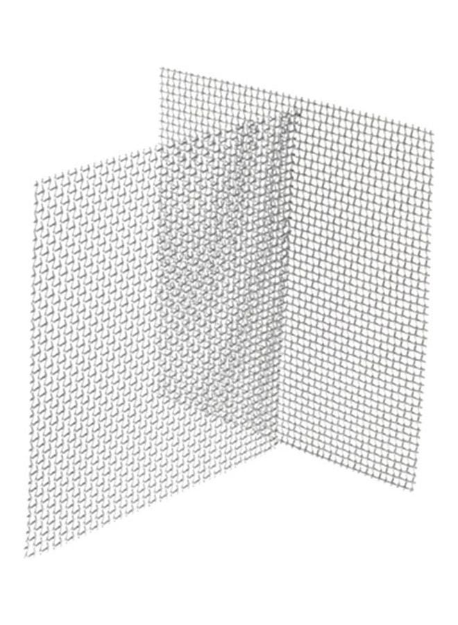 NIBEMINENT Stainless Steel Woven Wire Mesh Silver 8x8cm - Image 1