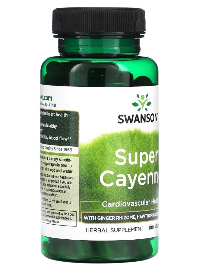 SWANSON Super Cayenne 100 Veggie Caps - Image 2