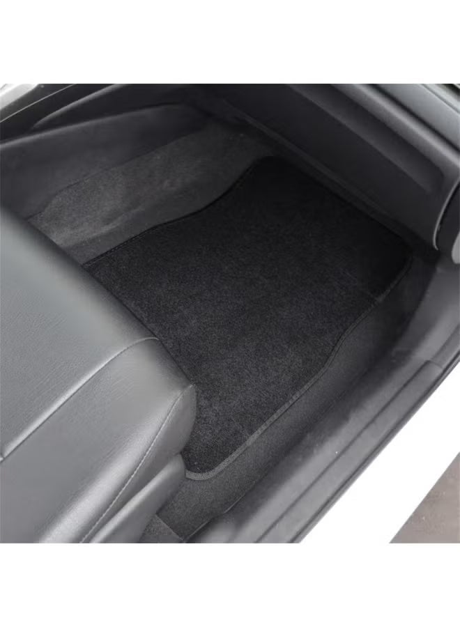 Classic Car Floor Mats 5 Piece Set - Universal Fit for SUV and Sedan, Heavy Duty Non Slip Soft Auto Foot Mats, Easy to Clean Interior Protection Accessories for All Seasons (Black - Image 3