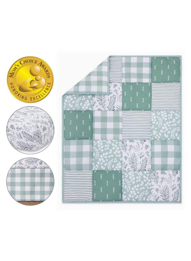 The Peanut Shell The Peanutshell 3 Piece Baby Crib Bedding Set for Boys & Girls - Newborn, Infant & Toddler Nursery Bed Set Decor with Fitted Crib Sheet, Dust Ruffle, Comforter - Image 2