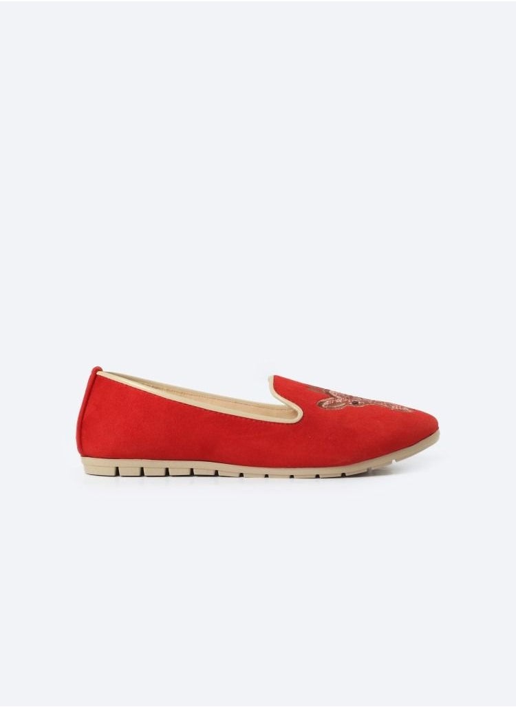 Zahwa - Ballerina Suede Flat - Image 1