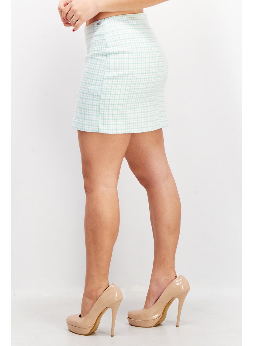 Women Checkered Mini Skirt, Green - pzsku/Z24ECA648806FA27C68A0Z/45/_/1724350961/e495be6d-e70a-43bf-aa9f-edec8e9cd5e2